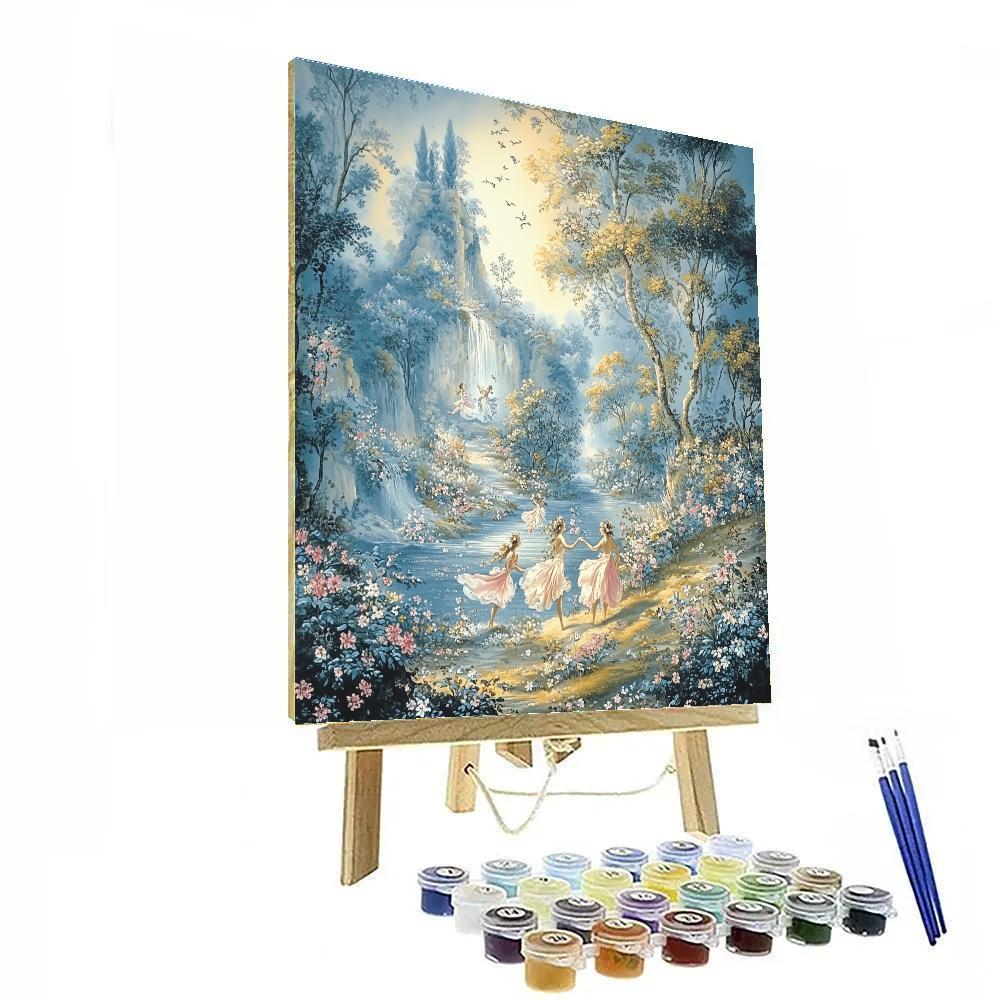 Francois Boucher Inspired Playful Nymphs Numbered painting kits