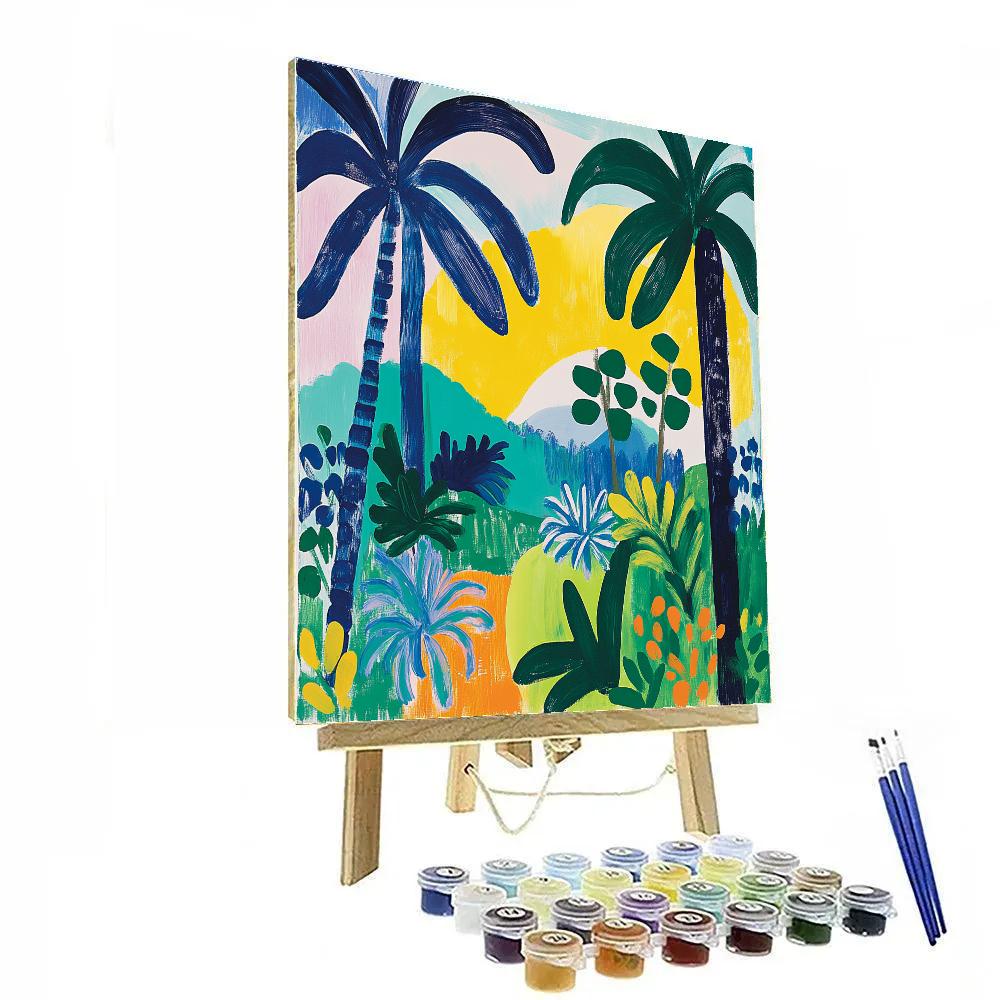 Matisse Inspired Tropical Serenity paint by numbers