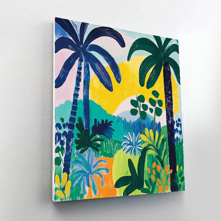 Matisse Inspired Tropical Serenity paint by numbers