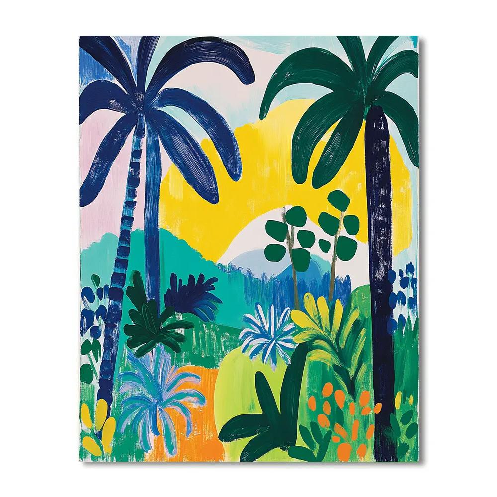 Matisse Inspired Tropical Serenity paint by numbers
