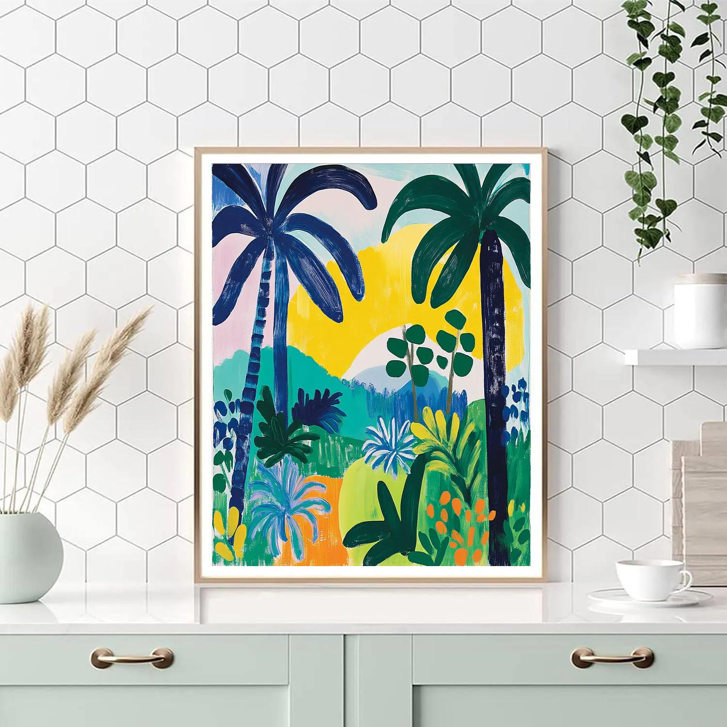 Matisse Inspired Tropical Serenity paint by numbers