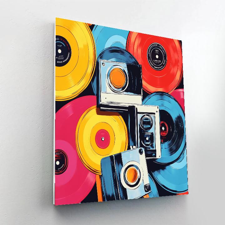 Warhol Inspired Retro Pop Art paint by number