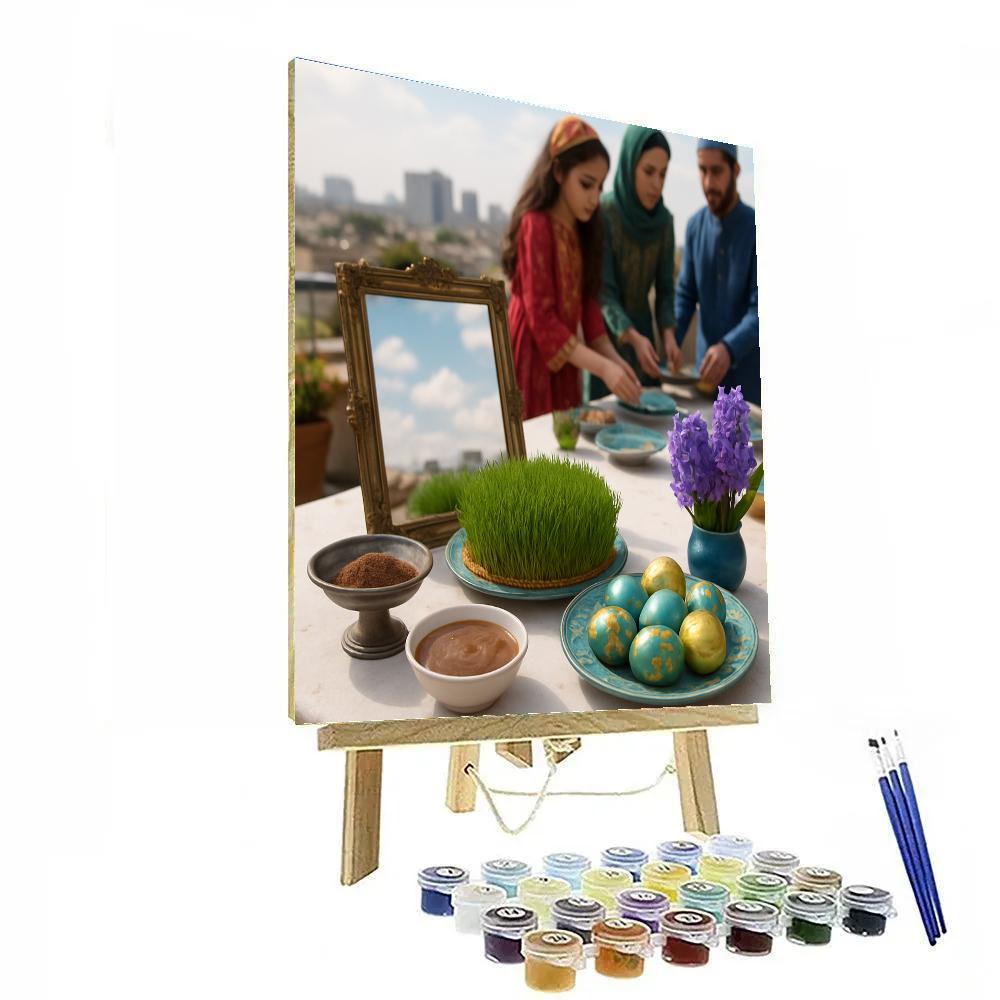 Nowruz Haftseen Table Celebration Numbered painting kits