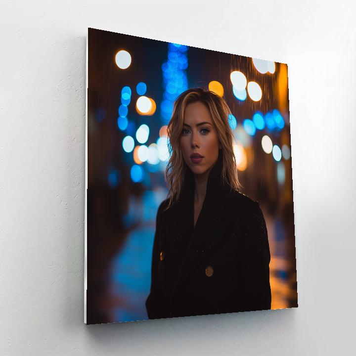 Scarlett Johansson: Shadow Of The Silent Operative Number painting