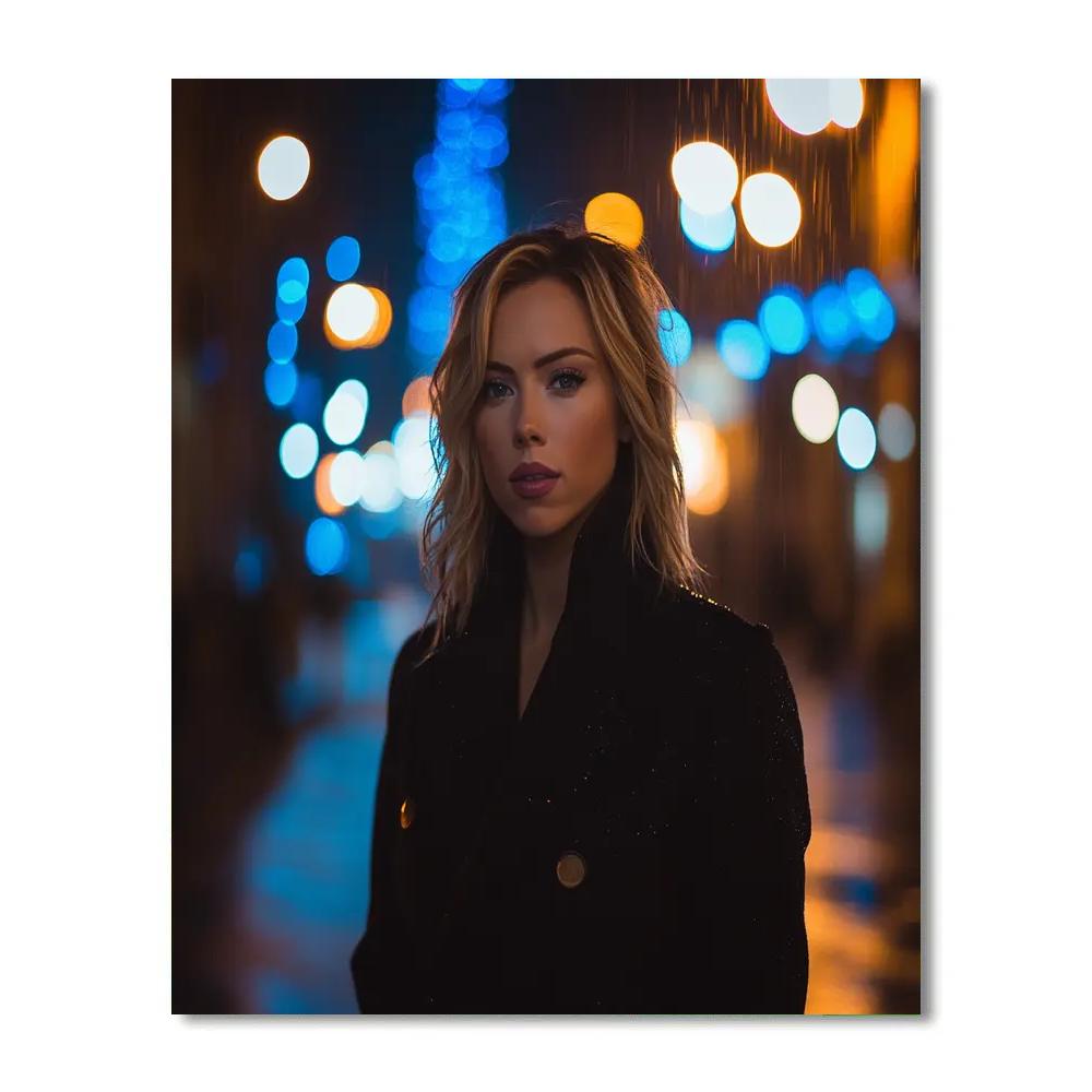 Scarlett Johansson: Shadow Of The Silent Operative Number painting