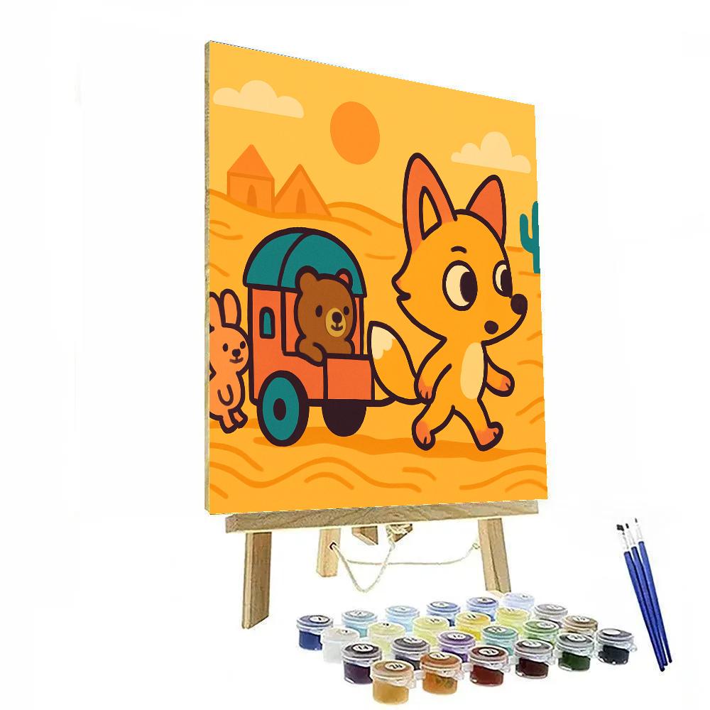 Desert Fox Caravan Number painting