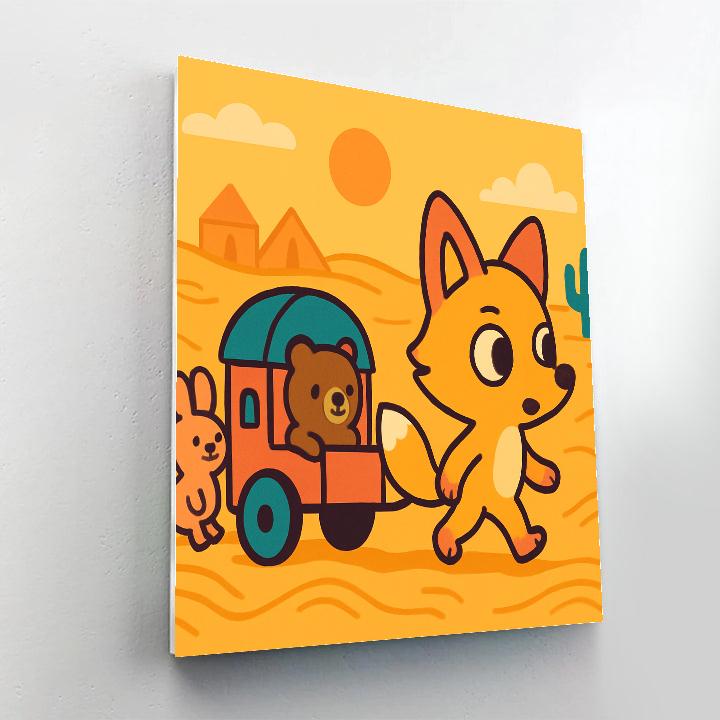 Desert Fox Caravan Number painting