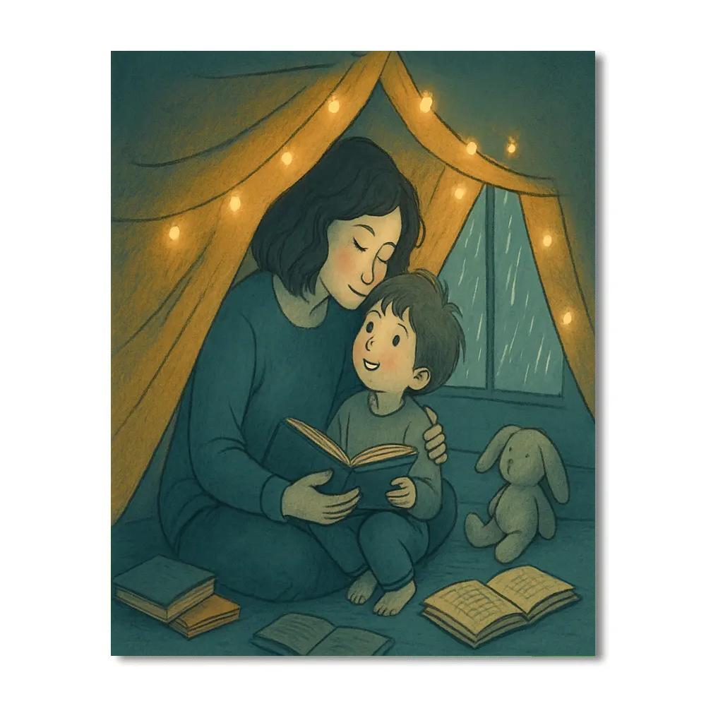 Rainy Day Fort Adventure Numbered painting kits