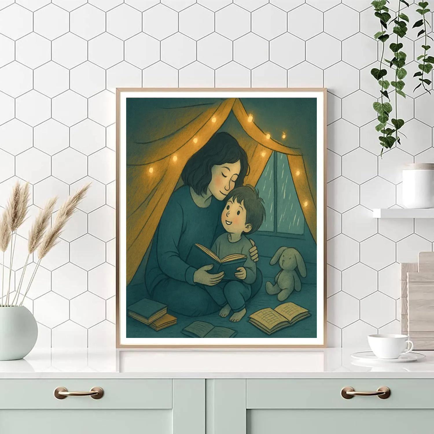 Rainy Day Fort Adventure Numbered painting kits