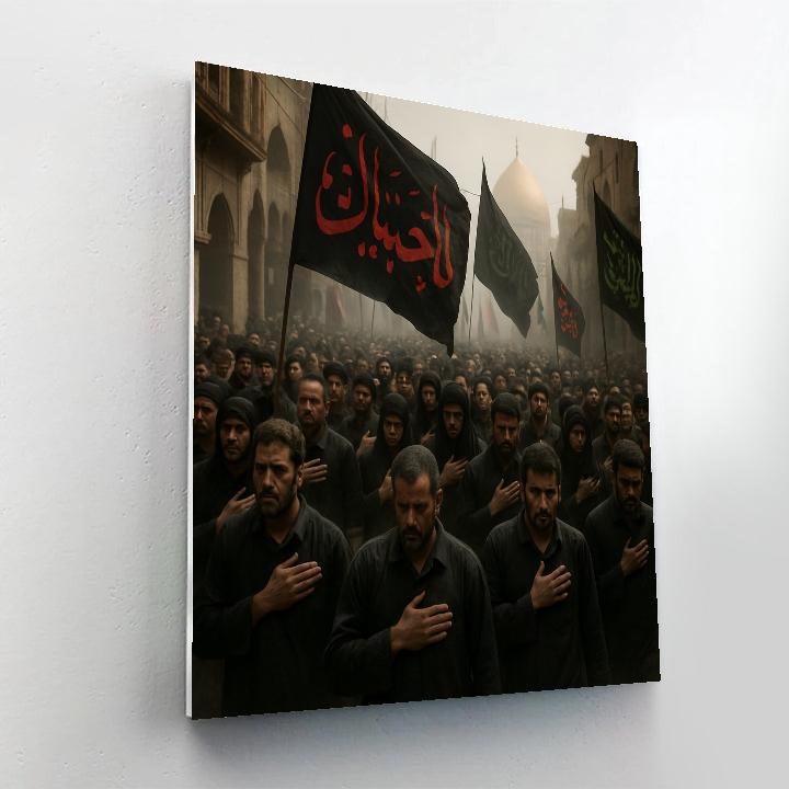 Day Of Ashura Procession In Karbala paint by color
