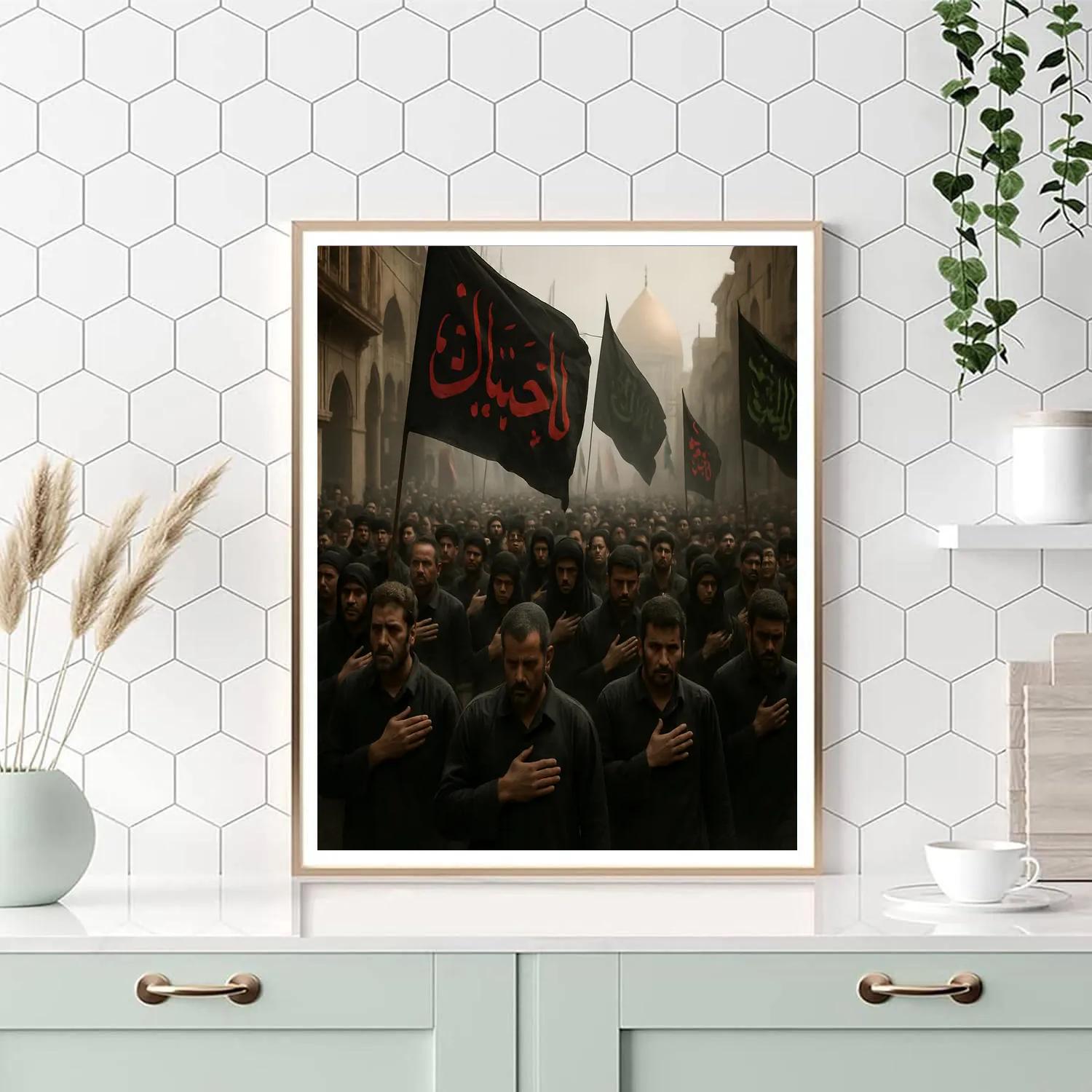 Day Of Ashura Procession In Karbala paint by color
