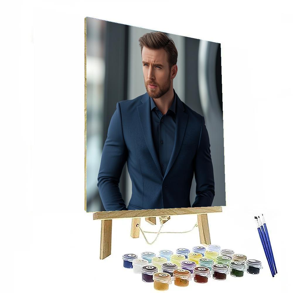 Chris Evans: The Quiet Shield Of Everyday Streets DIY paint by numbers