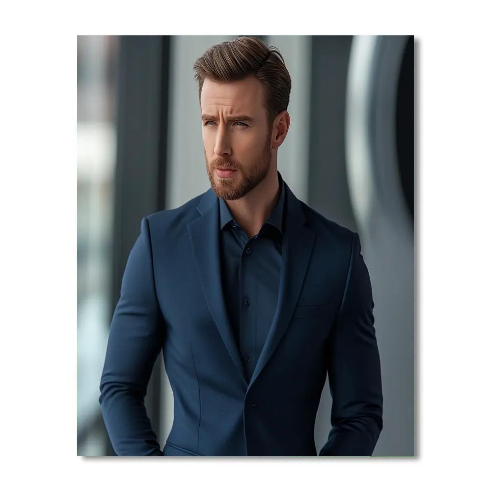 Chris Evans: The Quiet Shield Of Everyday Streets DIY paint by numbers