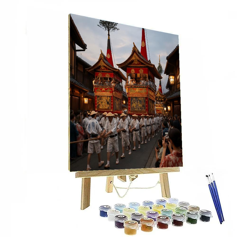 Gion Matsuri Float Parade In Kyoto Paint by numbers kits