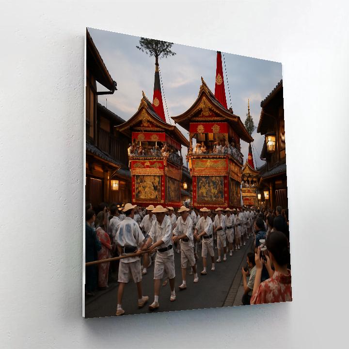 Gion Matsuri Float Parade In Kyoto Paint by numbers kits