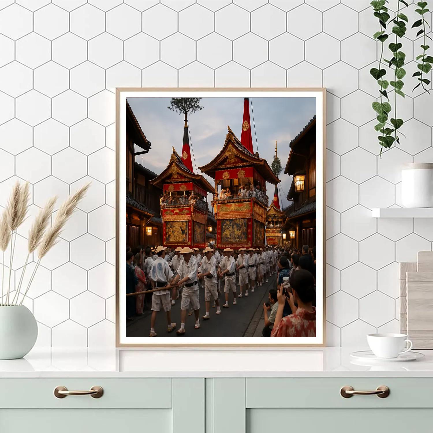 Gion Matsuri Float Parade In Kyoto Paint by numbers kits