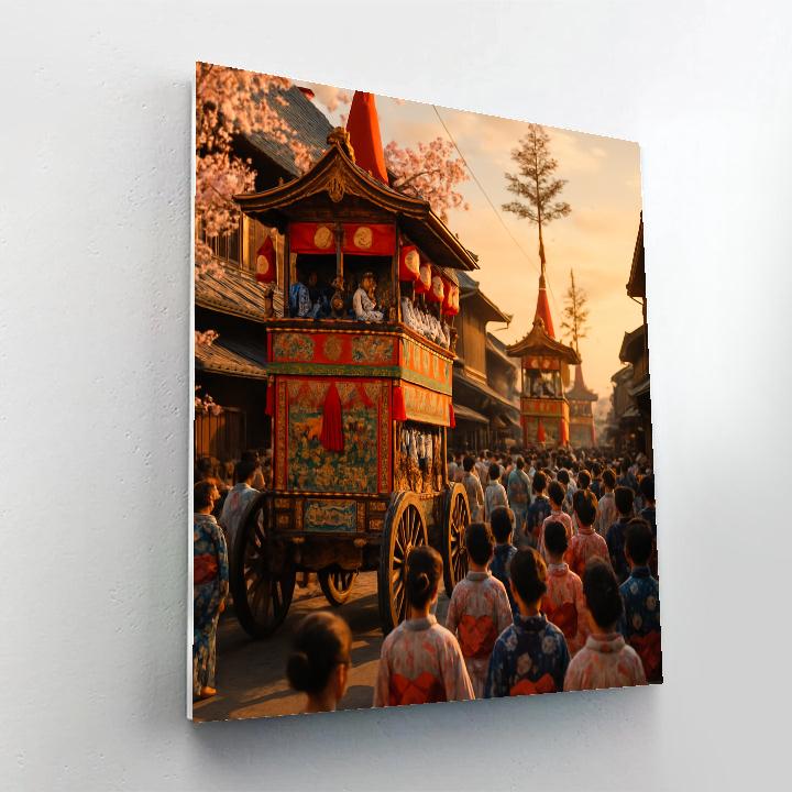Gion Matsuri Parade Painting by numbers kit