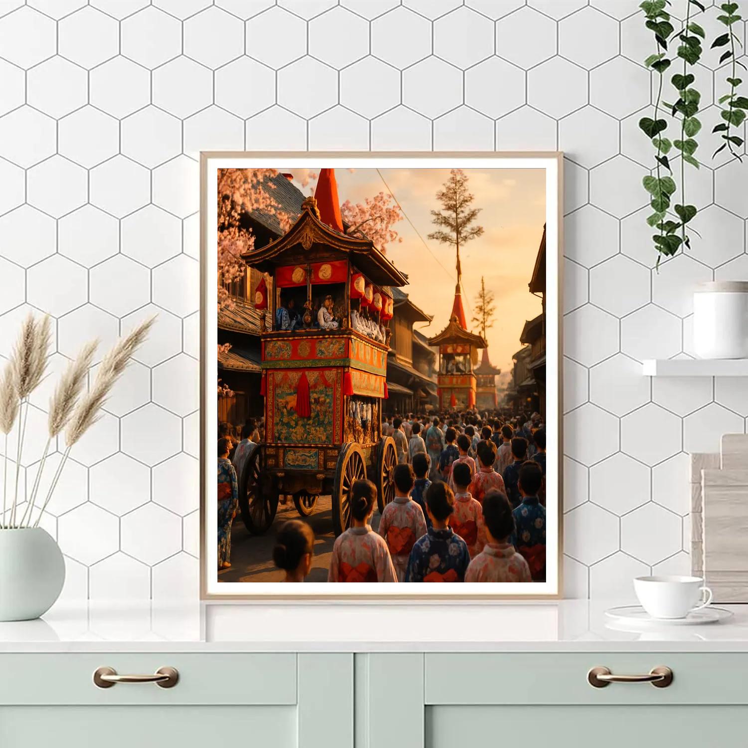 Gion Matsuri Parade Painting by numbers kit