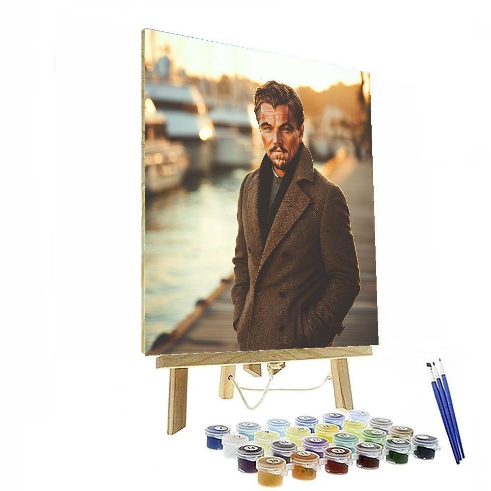 Leonardo DiCaprio: Sailing Beyond Silver Horizons Paint by numbers art