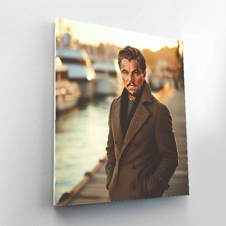 Leonardo DiCaprio: Sailing Beyond Silver Horizons Paint by numbers art