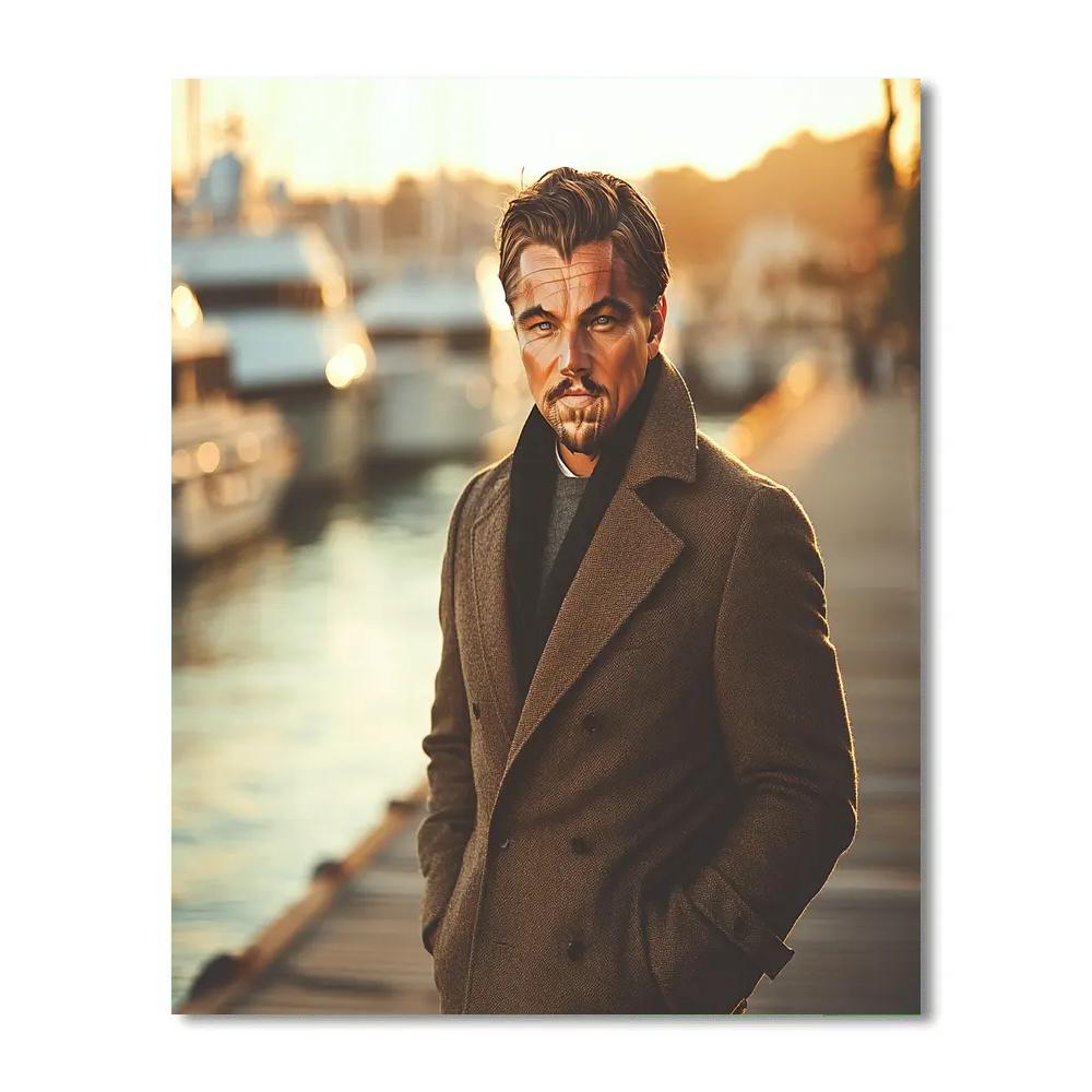 Leonardo DiCaprio: Sailing Beyond Silver Horizons Paint by numbers art