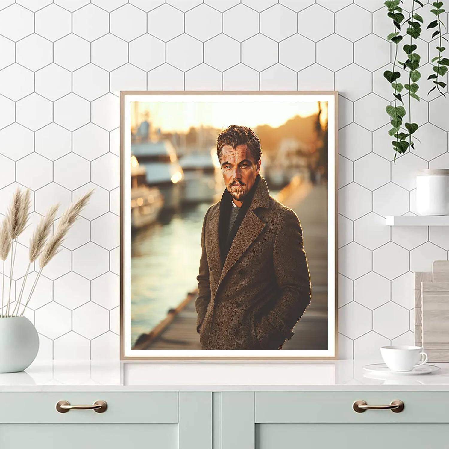 Leonardo DiCaprio: Sailing Beyond Silver Horizons Paint by numbers art