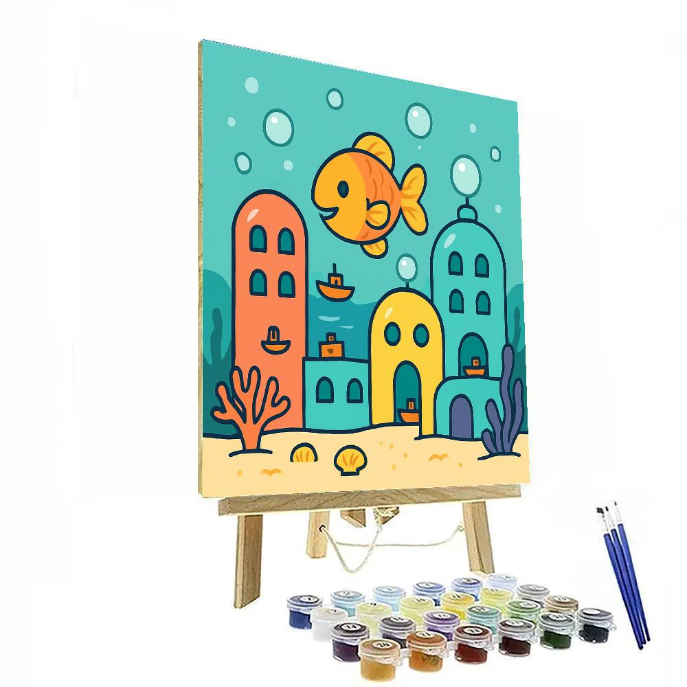 Bubble City Fish Paint by numbers kits