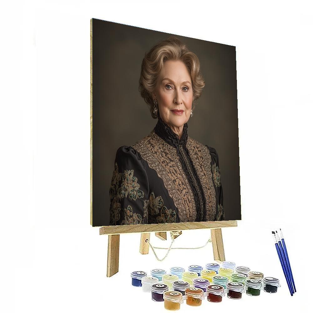 Meryl Streep: The Chameleon At The Center Stage painting number kit