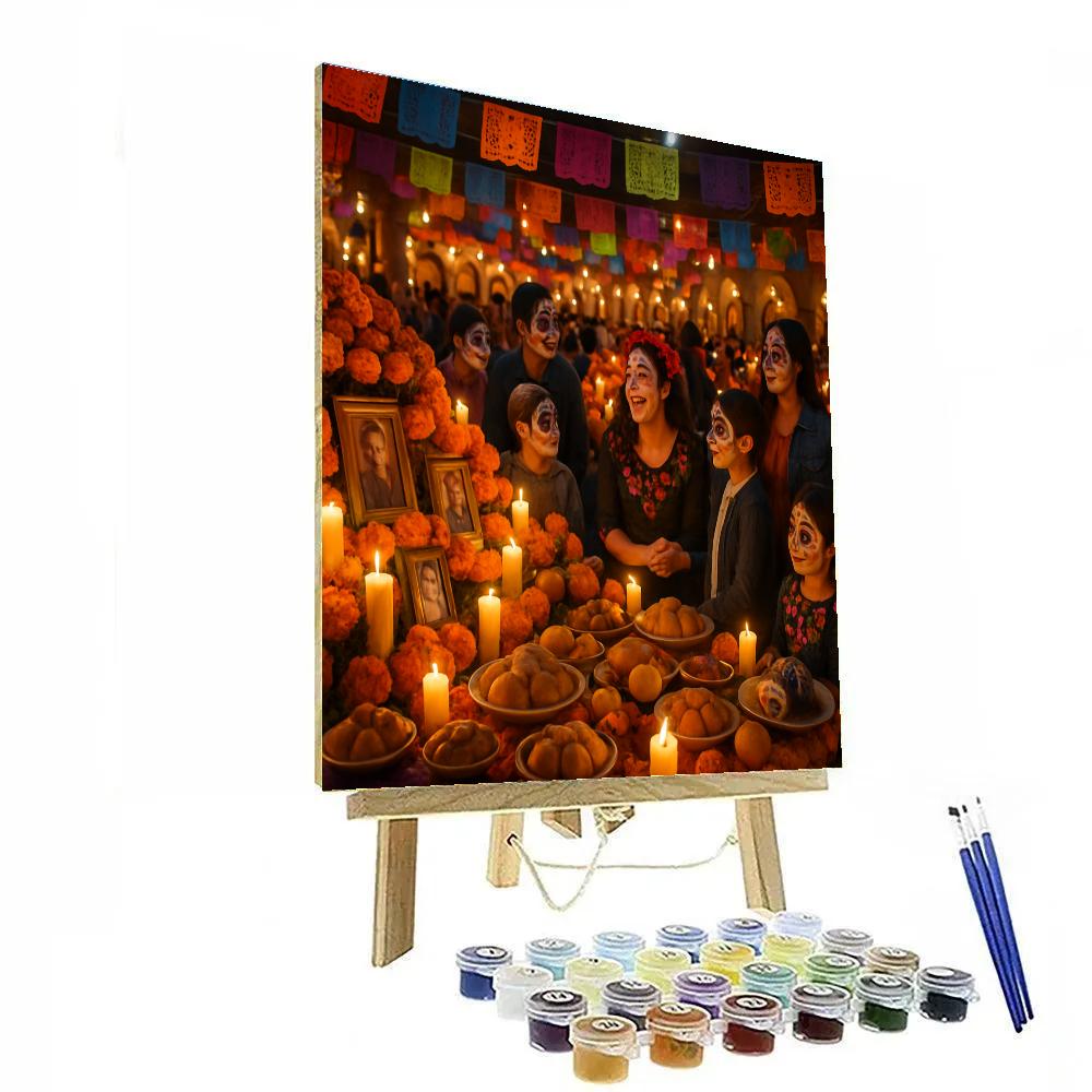 Dia De Los Muertos Celebration painting number kit