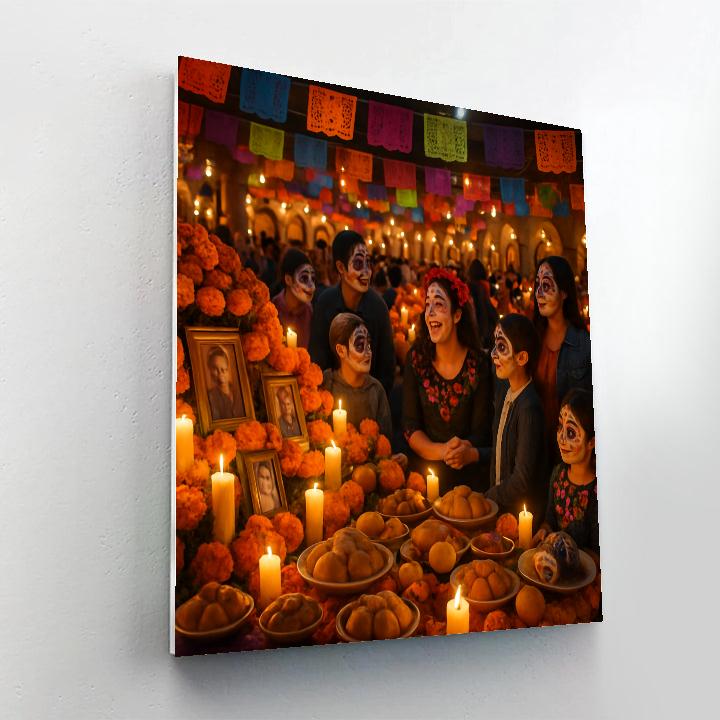 Dia De Los Muertos Celebration painting number kit