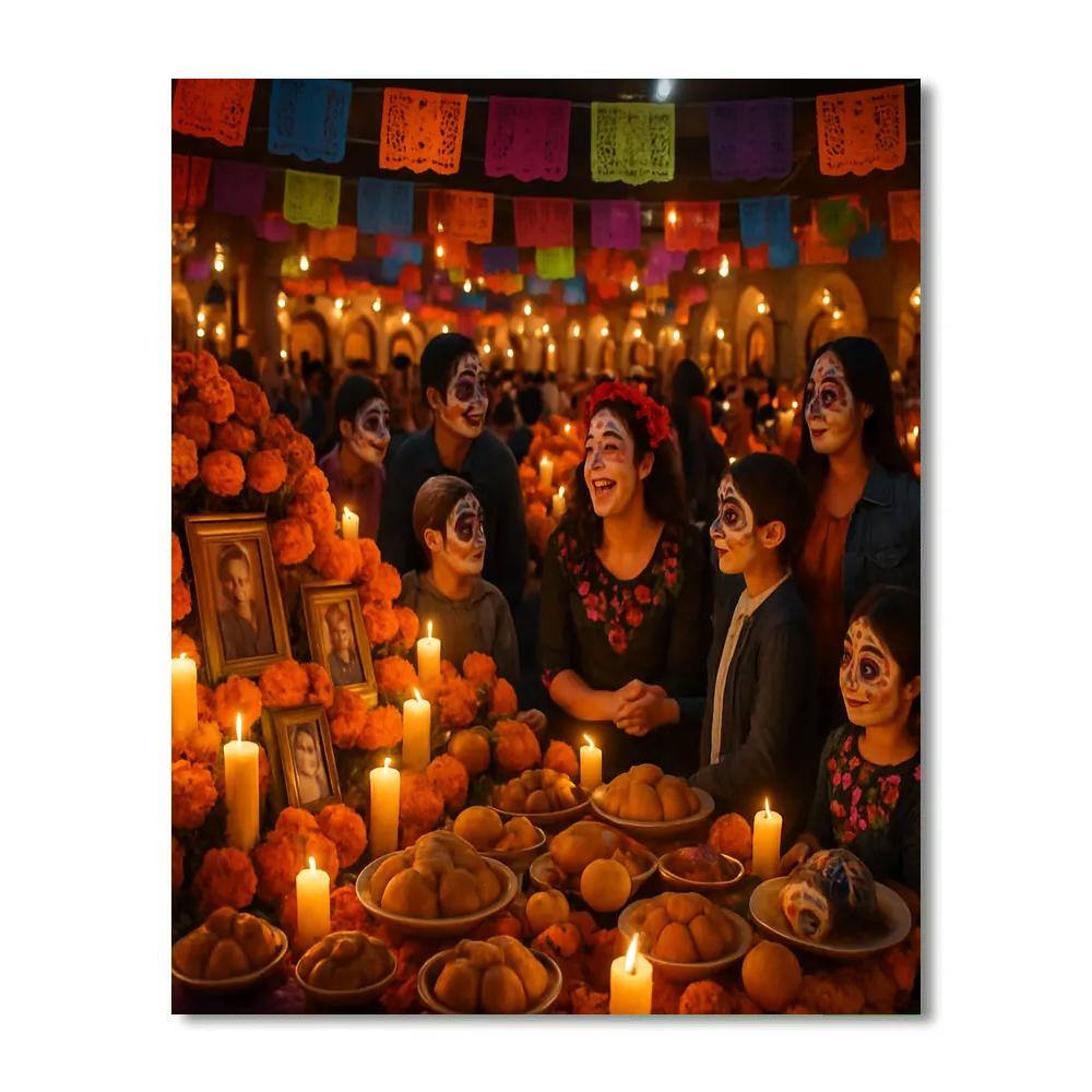 Dia De Los Muertos Celebration painting number kit