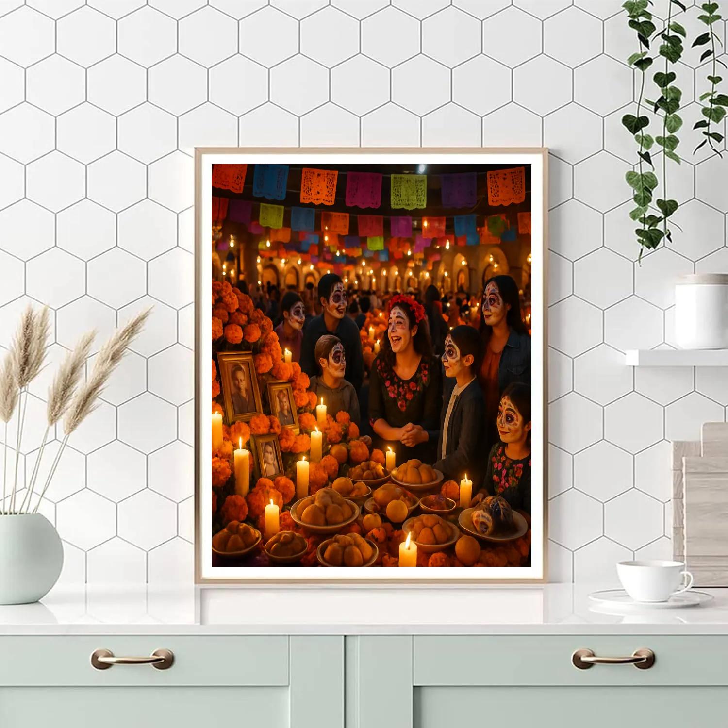 Dia De Los Muertos Celebration painting number kit
