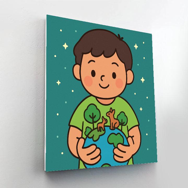 Pocket Planet Garden paint by number