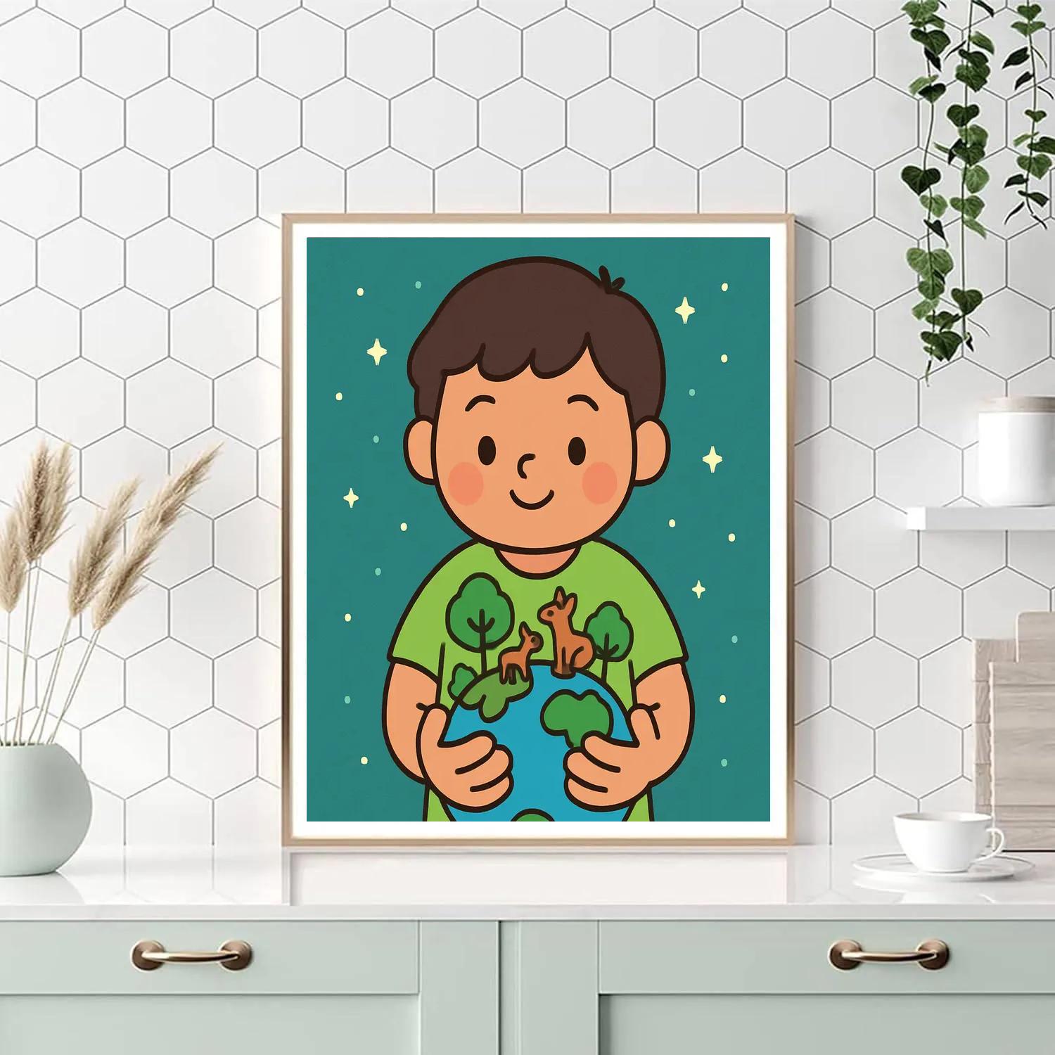Pocket Planet Garden paint by number