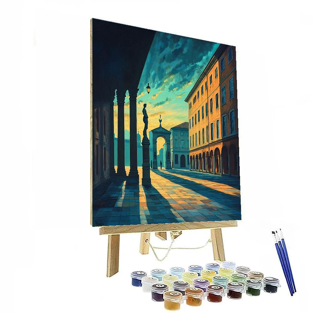 Giorgio De Chirico Inspired Empty Square paint by number