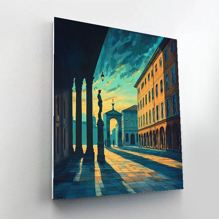 Giorgio De Chirico Inspired Empty Square paint by number