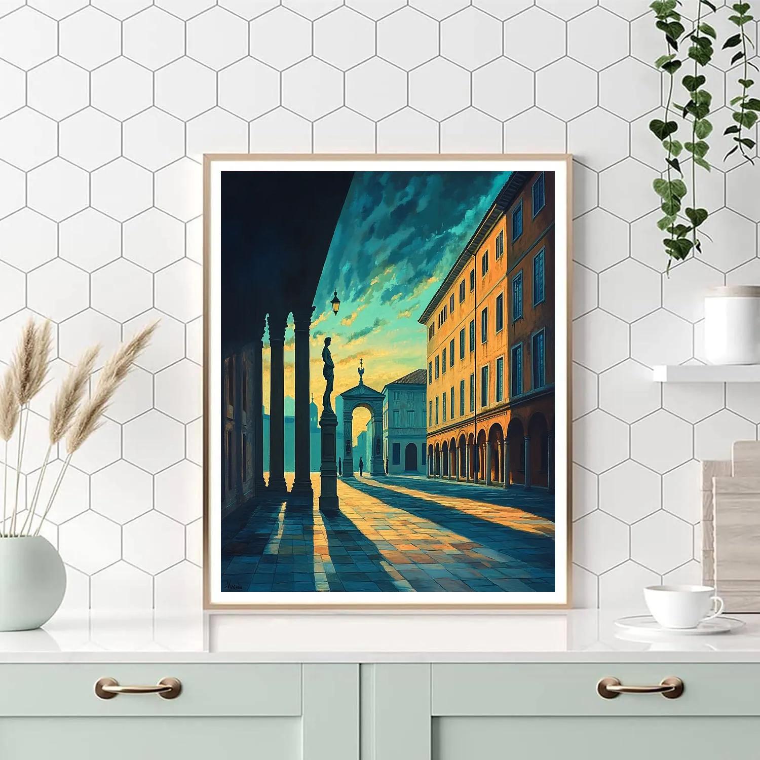 Giorgio De Chirico Inspired Empty Square paint by number