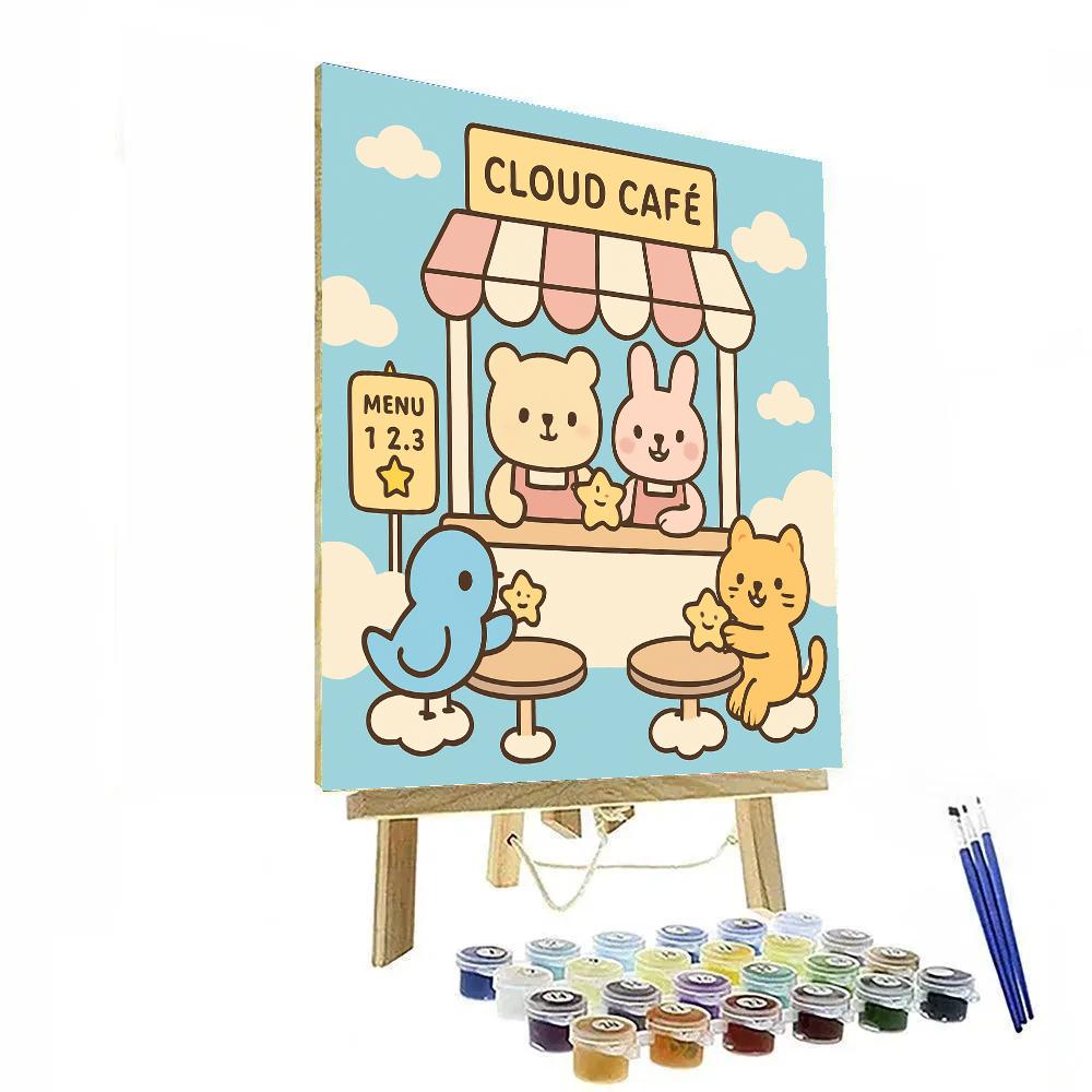 Café Cloud Critters Numbered painting kits