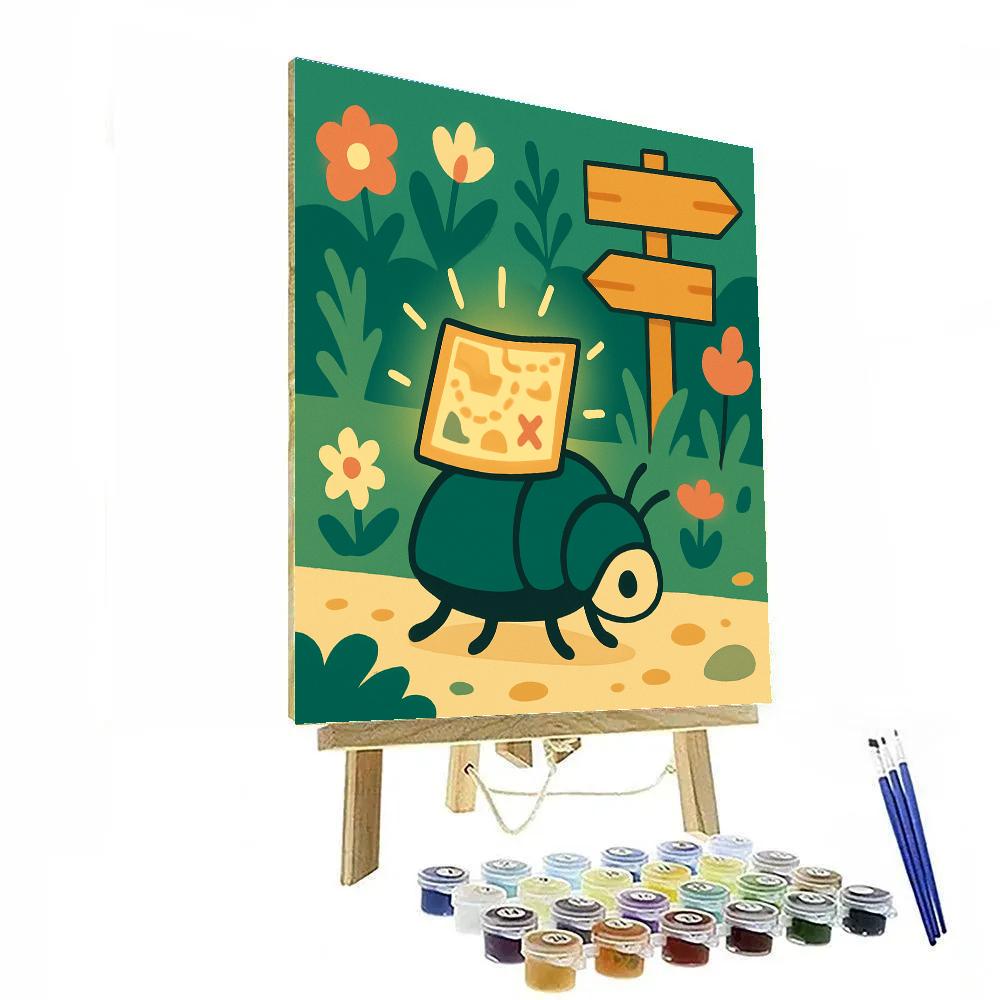 Magic Map Beetle DIY paint by numbers