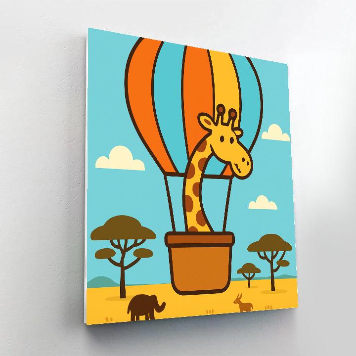 Balloon Safari Giraffe Paint by numbers kits