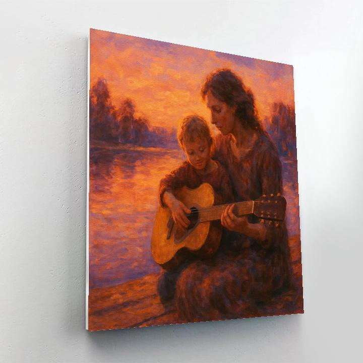Sunset Serenade With Mom Paint by numbers kits