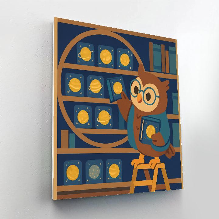 Library Of Tiny Planets DIY paint by numbers