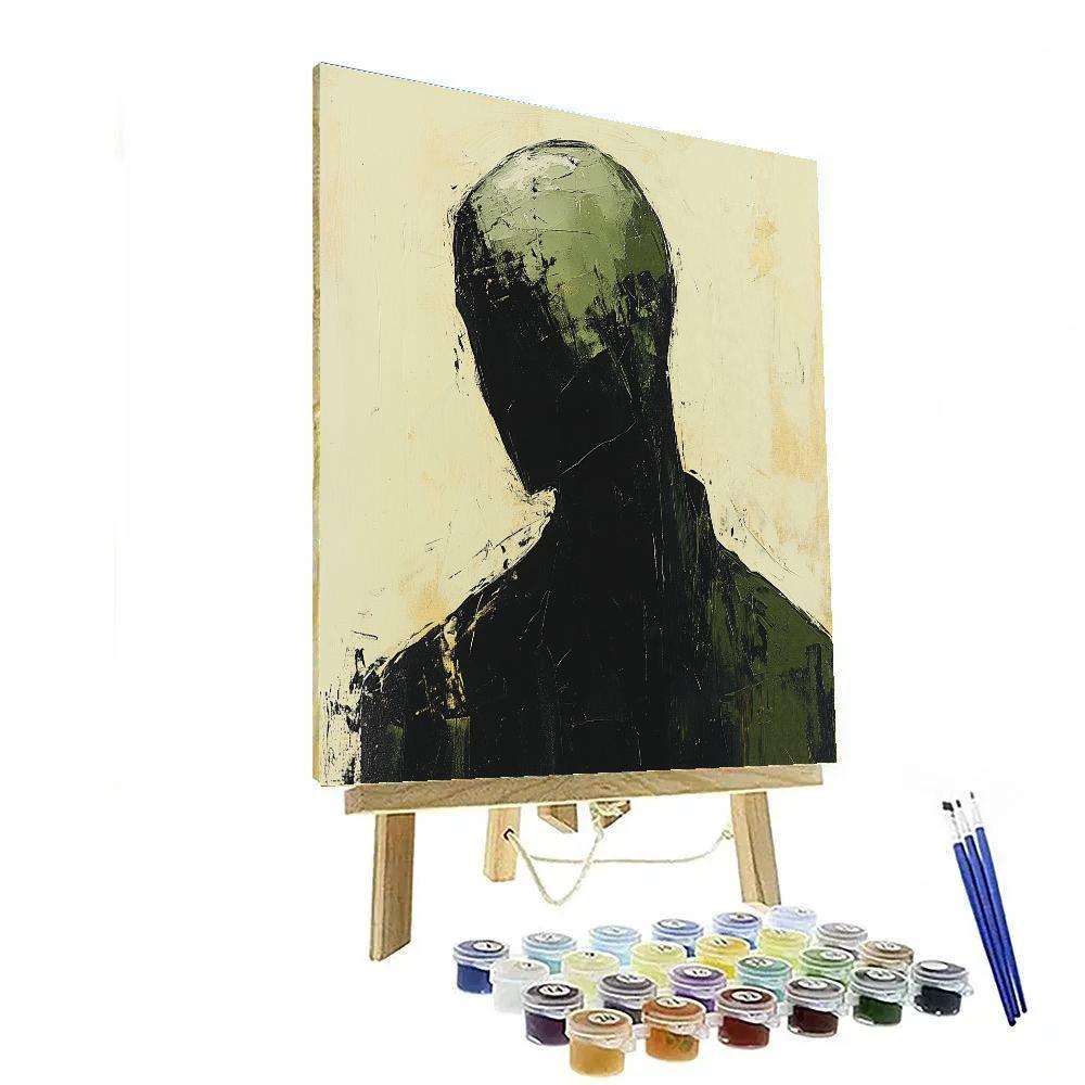 Egon Schiele Inspired Anguished Portrait Painting by numbers kit