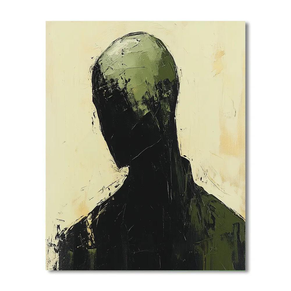 Egon Schiele Inspired Anguished Portrait Painting by numbers kit