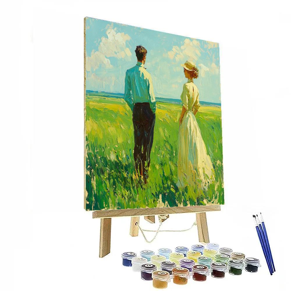 Thomas Gainsborough Inspired Pastoral Elegance Numbered painting kits