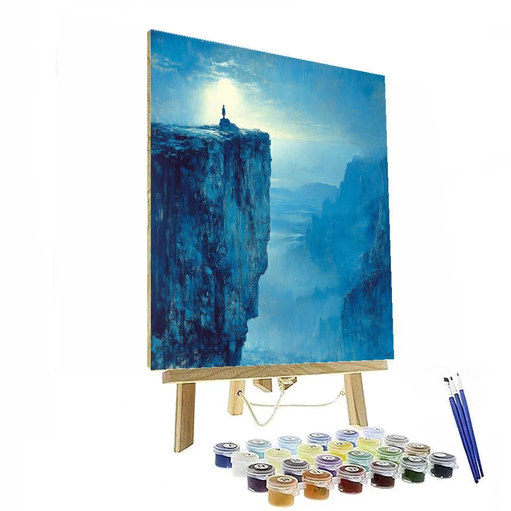 Caspar David Friedrich Inspired Lonely Peak Paint by numbers kits