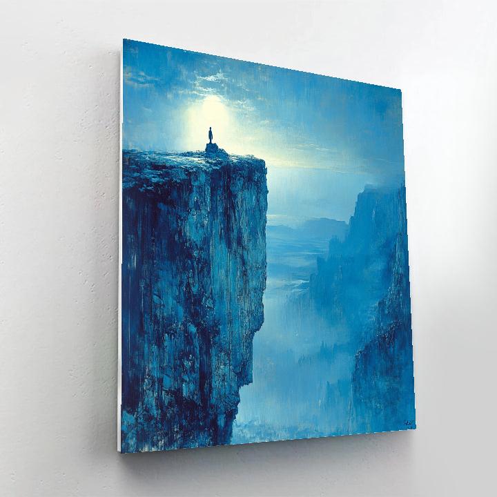 Caspar David Friedrich Inspired Lonely Peak Paint by numbers kits