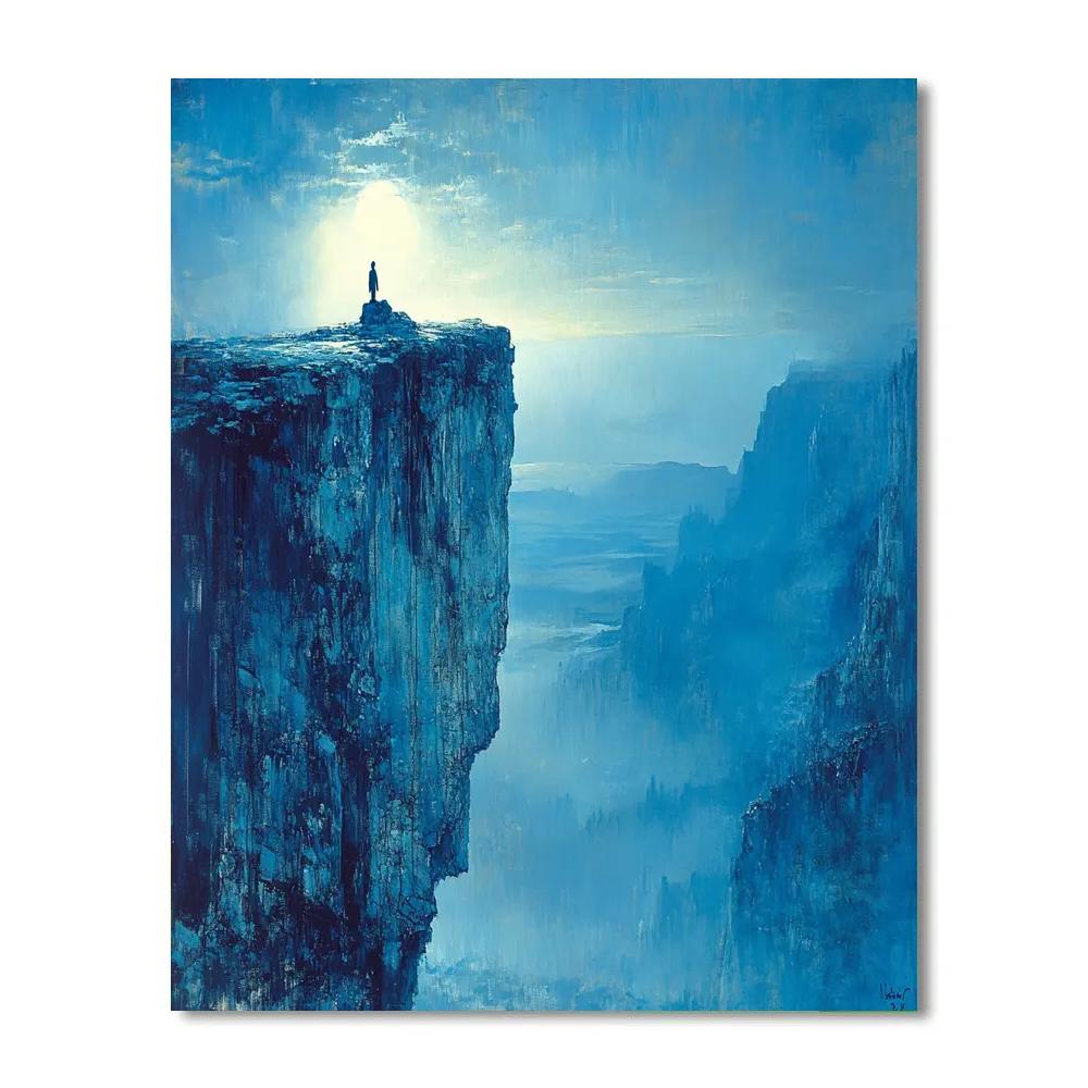 Caspar David Friedrich Inspired Lonely Peak Paint by numbers kits