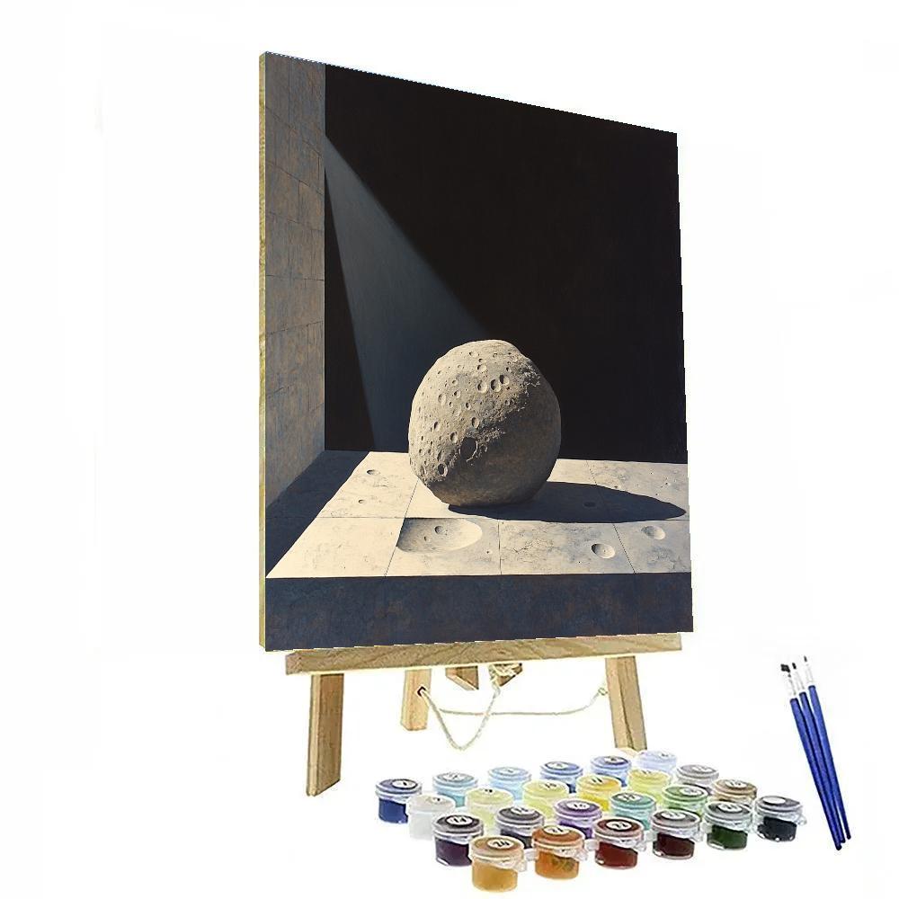 Caravaggio Inspired Lunar Rock Reliquary Numbered painting kits