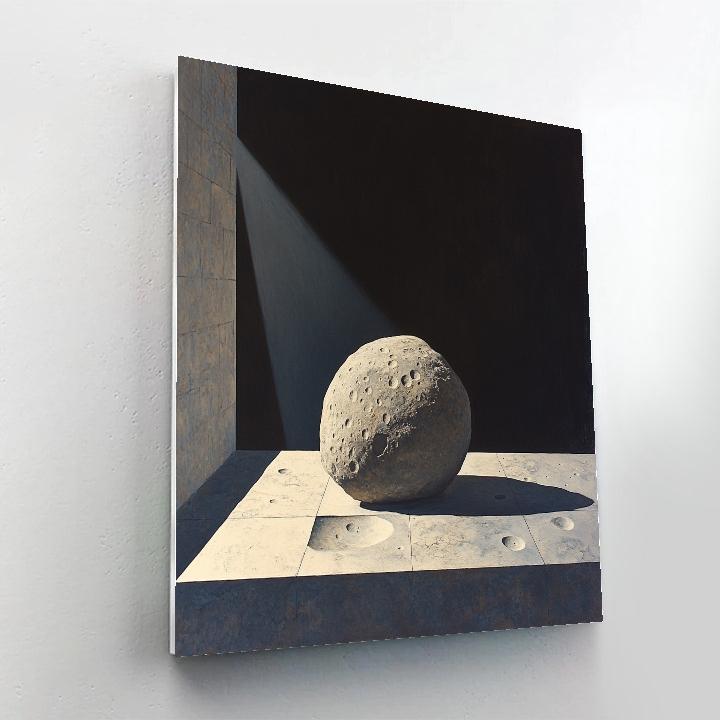 Caravaggio Inspired Lunar Rock Reliquary Numbered painting kits